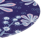 Planche À Découper Damas Frost Flower Round Glass Cutboard (Coin)