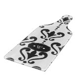 Planche À Découper Damas noir et blanc de luxe (Coin)
