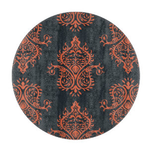 Planche À Découper Damas orientales : motif vintage méditerranéen.