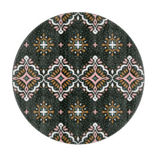 Planche À Découper Damas orientales : Talavera Vintage Elégance
