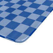 Planche À Découper Damier Bleu de Cobalt (Coin)