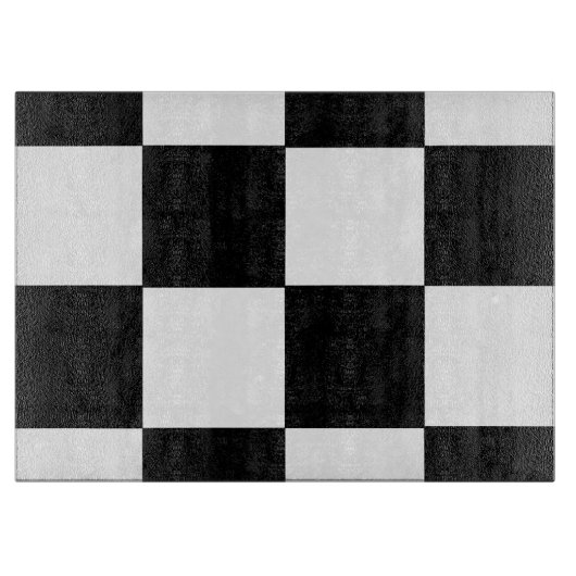 Planche À Découper DAMIER ! (~ d'une conception carrée de tuile) (Devant)