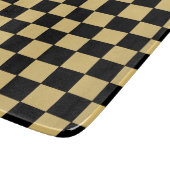 Planche À Découper damier noir et or (Coin)