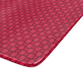 Planche À Découper Damier Rouge Noir (Coin)