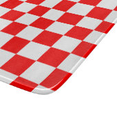 Planche À Découper Damiers rouges et blancs croates (Coin)