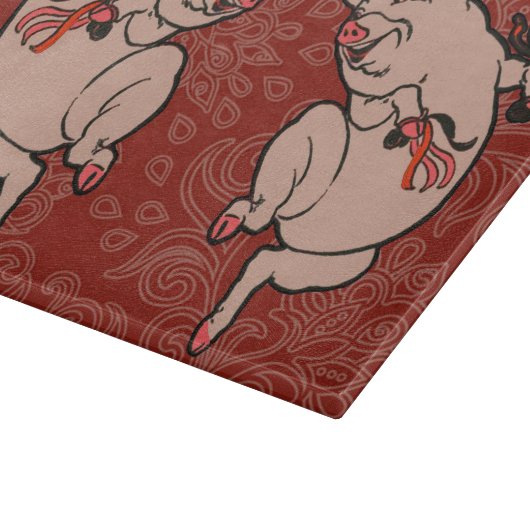 Planche À Découper Dancing Pig Antique Cute Danseuse (Coin)