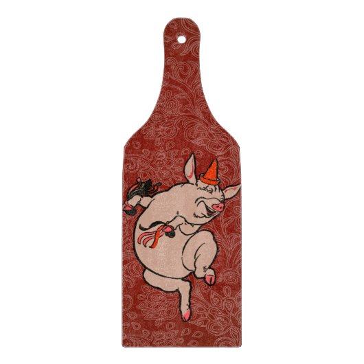 Planche À Découper Dancing Pig Antique Cute Danseuse (Devant)