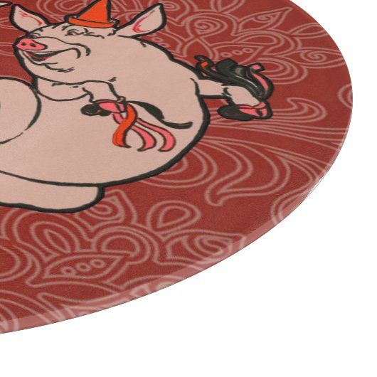 Planche À Découper Dancing Pig Antique Cute Danseuse (Coin)