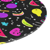 Planche À Découper Danse énergique de fruits néons (Coin)