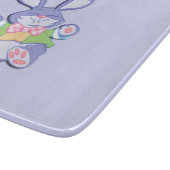 Planche À Découper Danser Violet Bunny de Pâques (Coin)