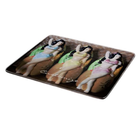 Planche À Découper Danseurs Hawaiian Hula Thunder_Cove (Coin)