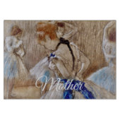 Planche À Découper Danseuse de Degas avec ruban bleu  (Devant)
