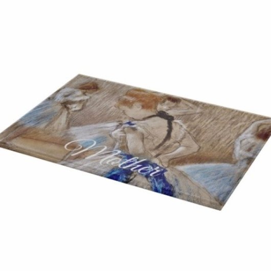 Planche À Découper Danseuse de Degas avec ruban bleu 