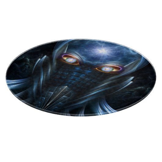Planche À Découper Darian Warrior Round Glass Cutboard (Coin)