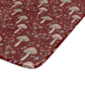Planche À Découper Dark Academia Plum Red Fungi Moody Scholarly Gift (Coin)