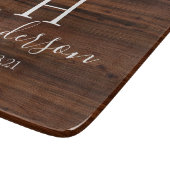 Planche À Découper Date personnalisée de mariage Faux wood (Coin)