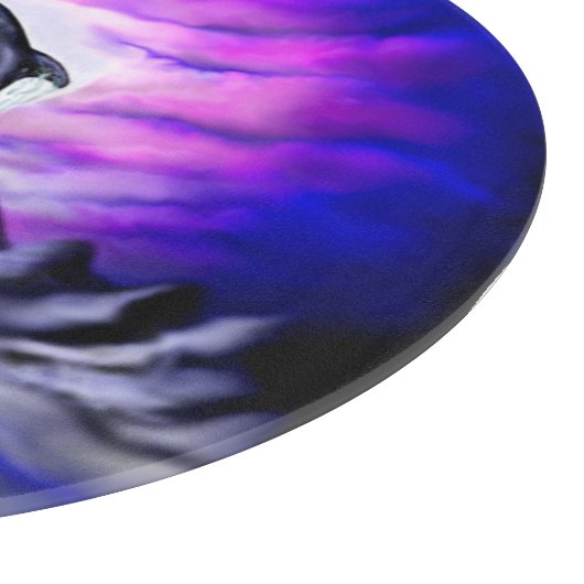 Planche À Découper Dauphin clair de lune (Coin)