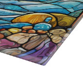 Planche À Découper Dauphin en verre tendu (Coin)