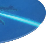 Planche À Découper Dauphins et réflexion, océan bleu (Coin)