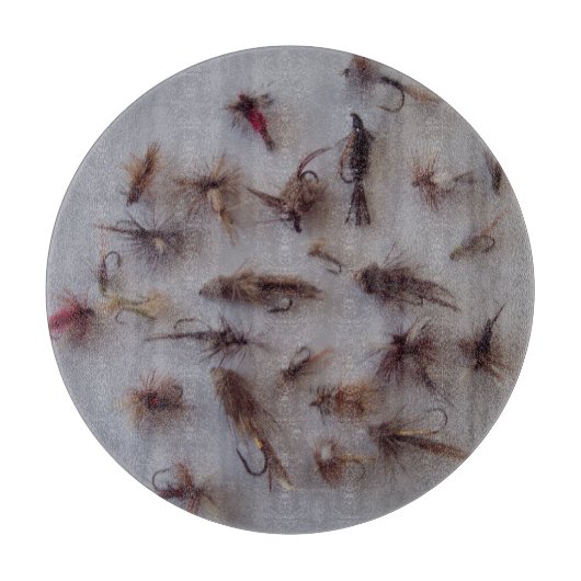 Planche à découper de 12" verre circulaire (Devant)