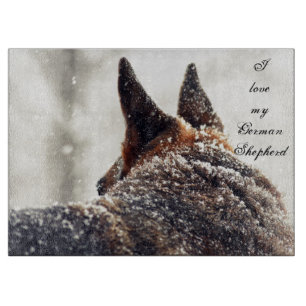 Planche à découper de berger allemand