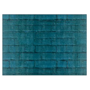 Planche à découper de Bricked de turquoise grande