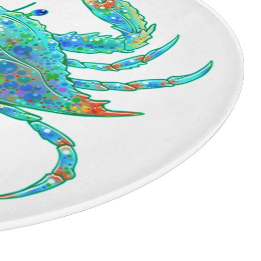 Planche à découper de crabe bleu (Coin)
