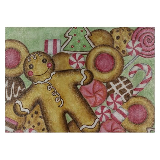 Planche à découper de cuisine Cadeau de biscuits d (Devant)