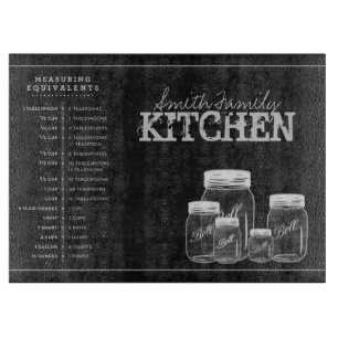 Planche à découper de cuisine de pots de maçon 