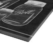 Planche à découper de cuisine de pots de maçon de (Coin)