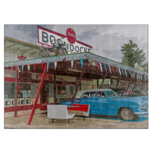 Planche à découper de cuisine de vieille voiture l