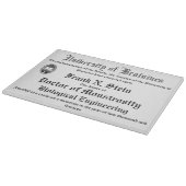 Planche à découper de diplôme de Frankenstein (Coin)