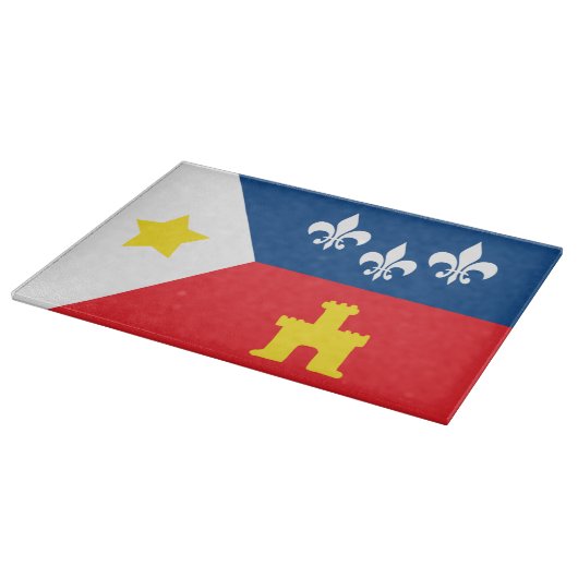 Planche à découper de drapeau d'Acadiana Cajun (Coin)
