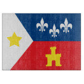 Planche à découper de drapeau d'Acadiana Cajun (Devant)