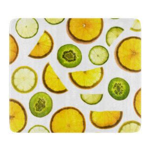 Planche à découper de fruits d'agrumes