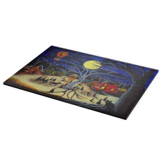 Planche à découper de Halloween, sorcières, noir, (Coin)