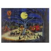 Planche à découper de Halloween, sorcières, noir, (Devant)