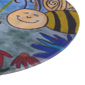 Planche à découper de l'abeille et des fleurs de m (Coin)