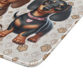 Planche À Découper De mignons amis dachshund (Coin)