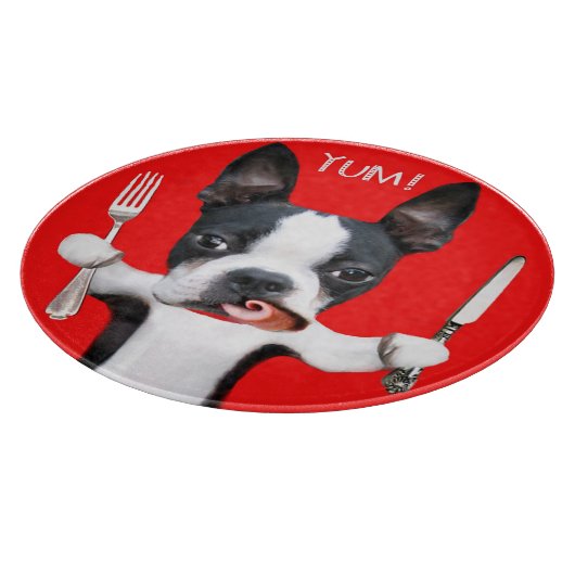 Planche à découper de mirabelle de Boston Terrier (Coin)