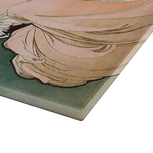 Planche à découper de Nouveau d'art de Mucha (Coin)