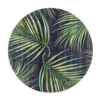 Planche à découper de palme tropicale
