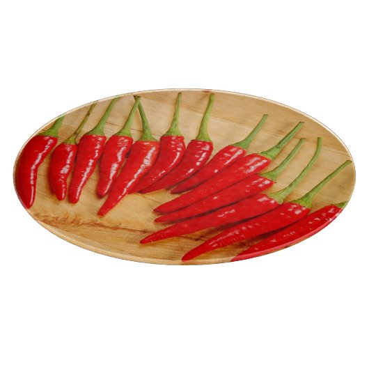 Planche à découper de poivrons de piment rouge (Coin)