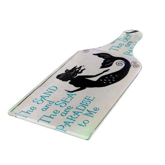 planche à découper de sable et de sirène de mer (Coin)