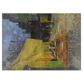 Planche à découper de Van Gogh de terrasse de café (Devant)
