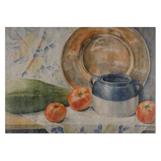 planche à découper de verre d'art (Devant)