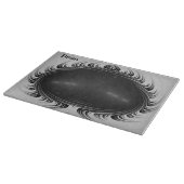 Planche À Découper DEAN ~ Étonnant noir blanc original fractal (Coin)