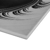 Planche À Découper DEAN ~ Étonnant noir blanc original fractal (Coin)