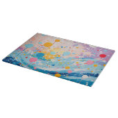 Planche À Découper Déchets de points colorés (Coin)