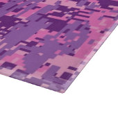 Planche À Découper Déco rose étoile sur le style Camo numérique (Coin)